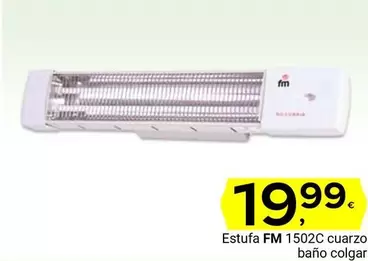 Oferta de Fm - Estufa  1502c Cuarzo Baño Colgar por 19,99€ en Supermercados Dani