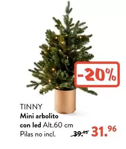 Oferta de Tinny - Min Arbolito Con Led por 31,96€ en Casa