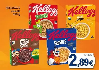 Oferta de Kellogg's - Cereales por 2,89€ en Supermercats Jespac