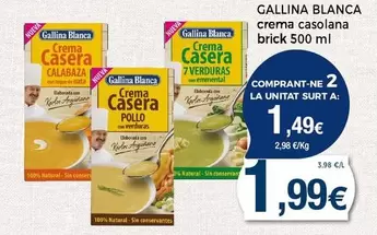 Oferta de Gallina Blanca - Crema Casolana por 1,99€ en Supermercats Jespac