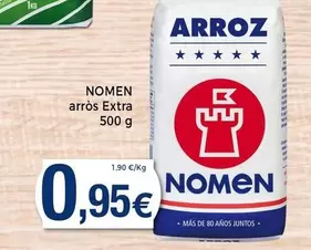 Oferta de Nomen - Arros Extra por 0,95€ en Supermercats Jespac