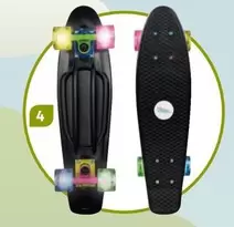 Oferta de Skateboard Fun Negro Con Ruedas Led por 29,99€ en Müller