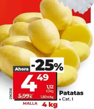 Oferta de Patatas por 4,49€ en Dia