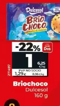 Oferta de Dulcesol - Briochoco por 1€ en Dia