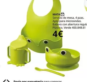 Oferta de Mata - Servizio De Mesa por 4€ en IKEA