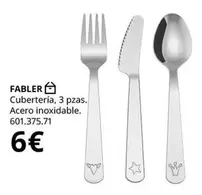 Oferta de Fabler Cubertería por 6€ en IKEA