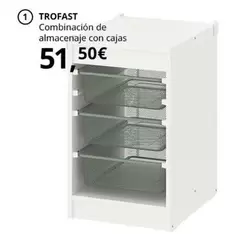 Oferta de Trofast - Combinación De Almacenaje Con Cajas por 51,5€ en IKEA