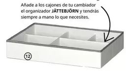 Oferta de Jattebjörn - Añade A Los Cajones De Tu Cambiador El Organizador Y Tendras en IKEA