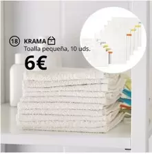 Oferta de Toalla Pequeña por 6€ en IKEA