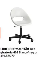 Oferta de Loberget/malskär Silla Giratoria por 40€ en IKEA