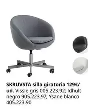 Oferta de Blanco - Skruvsta Silla Giratoria 129/ por 129€ en IKEA