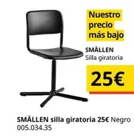 Oferta de Smallen - Silla Giratoria por 25€ en IKEA