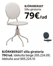 Oferta de Bjorgberget Silla Giratoria por 79€ en IKEA