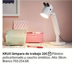 Oferta de Blanco - Krux Lámpara De Trabajo por 32€ en IKEA