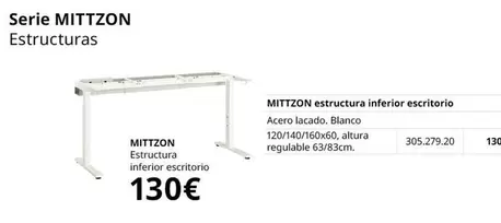 Oferta de Blanco - Serie Estructuras por 130€ en IKEA