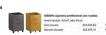 Oferta de Idásen Cajonera Profesional Con Ruedas en IKEA