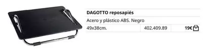 Oferta de ABS - Dagotto Reposapiés por 19€ en IKEA