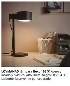 Oferta de Lovmanad - Lámpara Flexo por 12€ en IKEA