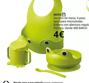 Oferta de Mata - Servizio De Mesa por 4€ en IKEA