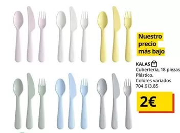 Oferta de Kalas Cuberteria por 2€ en IKEA