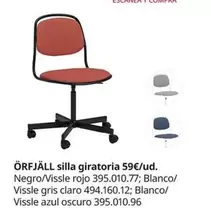 Oferta de Orfjall - Silla Giratoria por 59€ en IKEA