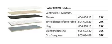 Oferta de Lagkapten - Tablero por 29€ en IKEA