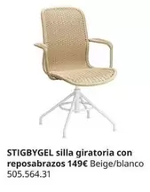 Oferta de Stigbygel - Silla Giratoria Con Reposabrazos por 149€ en IKEA