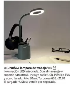 Oferta de Brunbage - Lámpara De Trabajo por 18€ en IKEA