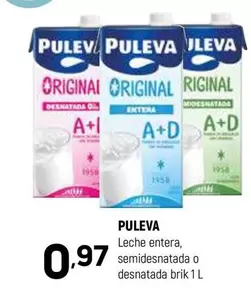 Oferta de Puleva - Leche Entera por 0,97€ en Coviran