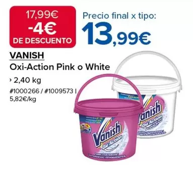 Oferta de Vanish - Oxi-action Pink O White por 13,99€ en Costco