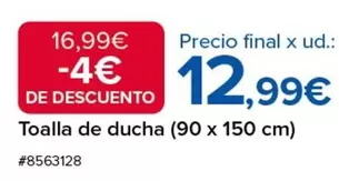 Oferta de Toalla De Ducha por 12,99€ en Costco