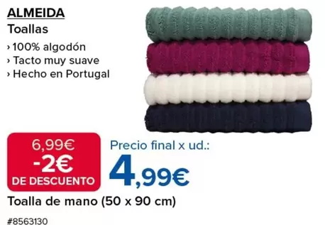 Oferta de Almeida - Toallas por 4,99€ en Costco