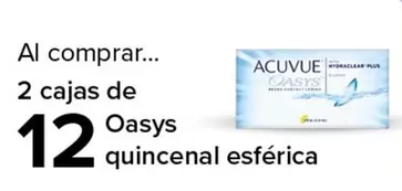 Oferta de Plus - Oasys Quincenal Esfárica en Costco