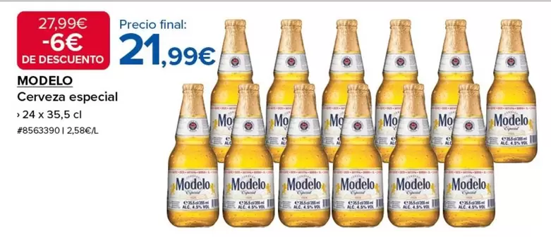 Oferta de Modelo Mo - Cerveza Especial por 21,99€ en Costco