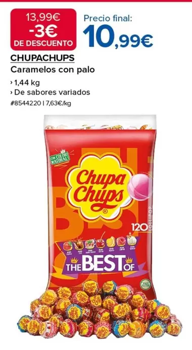 Oferta de Chupa Chups - Caramelos Con Palo por 10,99€ en Costco