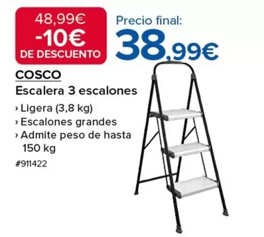 Oferta de COsco - Escalera 3 Escalones por 38,99€ en Costco