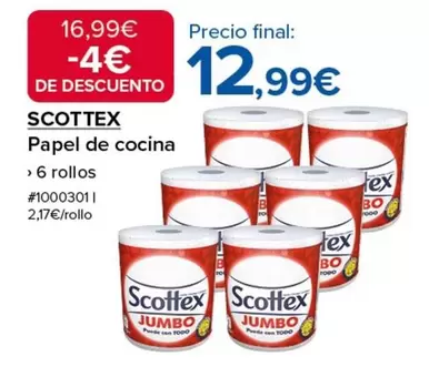 Oferta de Scottex - Papel De Cocina por 12,99€ en Costco