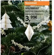 Oferta de Vinterfint Adorno Navideño por 3,99€ en IKEA