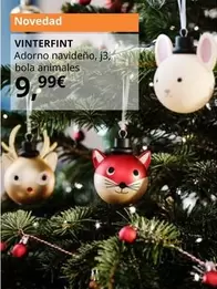 Oferta de Vinterfint Adorno Navideño por 9,99€ en IKEA