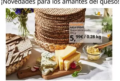 Oferta de Arla Greve Queso Semicurado por 5,99€ en IKEA