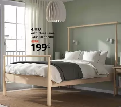 Oferta de Gjöra Estructura Cama por 199€ en IKEA