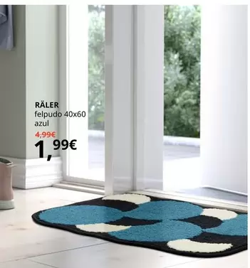 Oferta de Räler Felpudo Azul por 1,99€ en IKEA