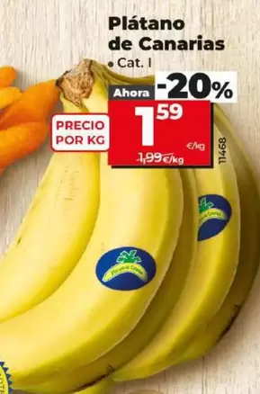 Oferta de Platano De Canarias por 1,59€ en Dia