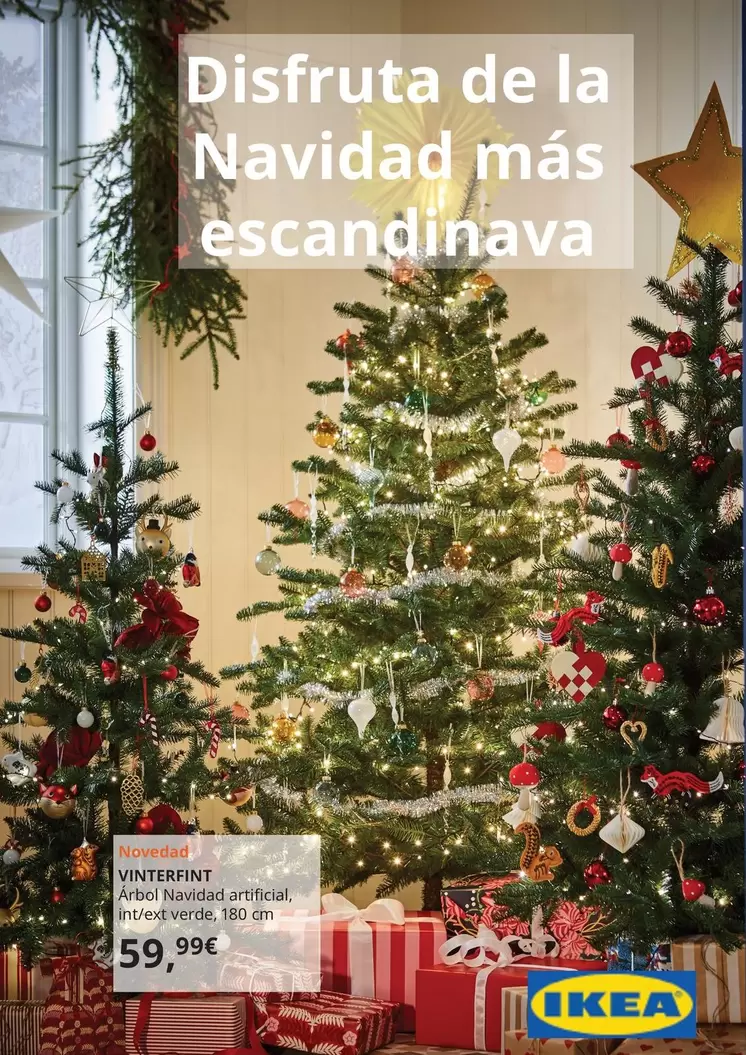 Oferta de Vinterfint - Árbol Navidad Artificial por 59,99€ en IKEA