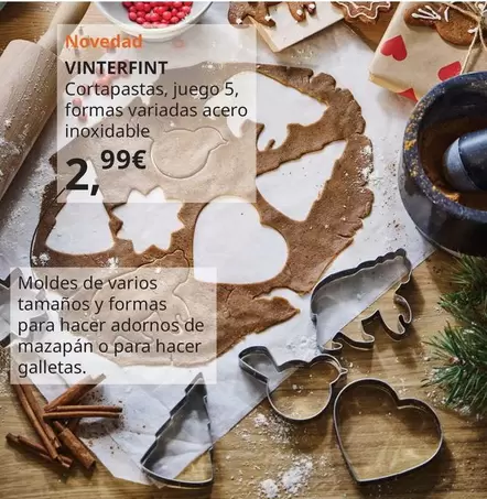 Oferta de Vinterfint - Cortapastas por 2,99€ en IKEA