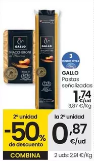 Oferta de Gallo - Pastas Senalizadas por 1,74€ en Eroski