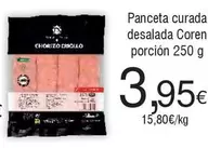 Oferta de Coren - Panceta Curada Desalada Porcion por 3,95€ en Froiz