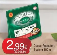 Oferta de Societe - Queso Roquefort por 2,99€ en Froiz