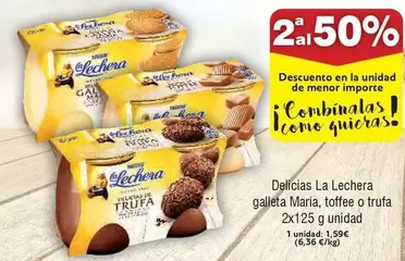 Oferta de Delicias - La Lechera Galleta Maria, Ttoffe O Trufa por 1,59€ en Froiz