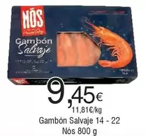 Oferta de Nos - Gambon Salvaje por 9,45€ en Froiz